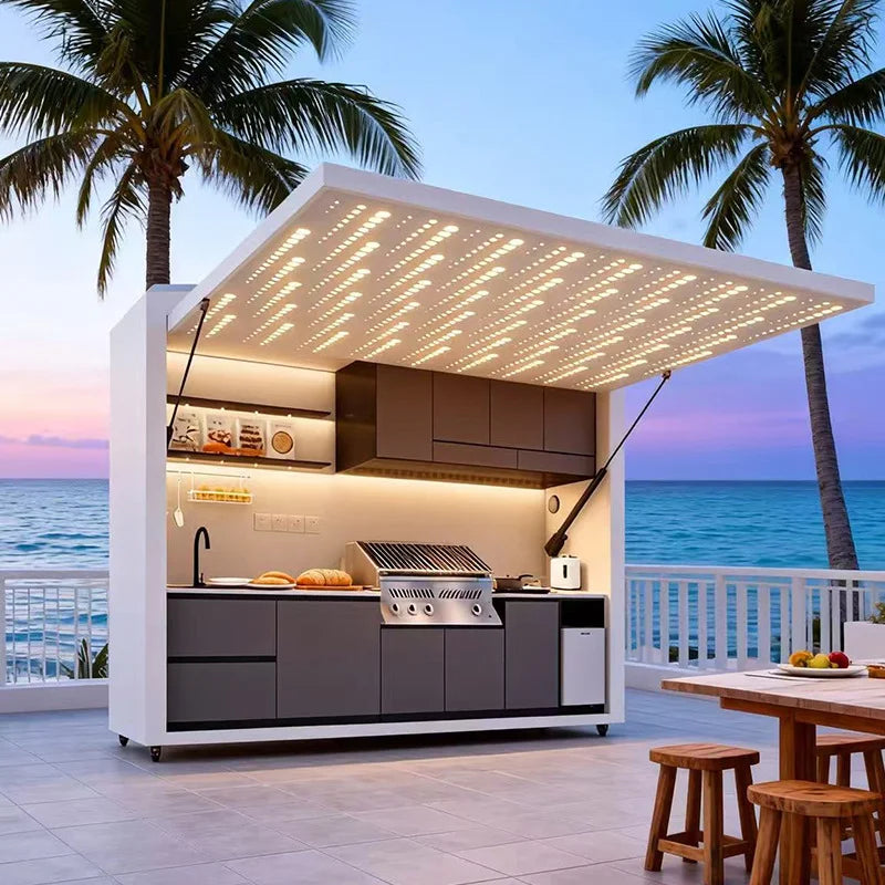 Outdoor Kitchen Smart Design Affordable Waterproof Mobile for Catering Events
