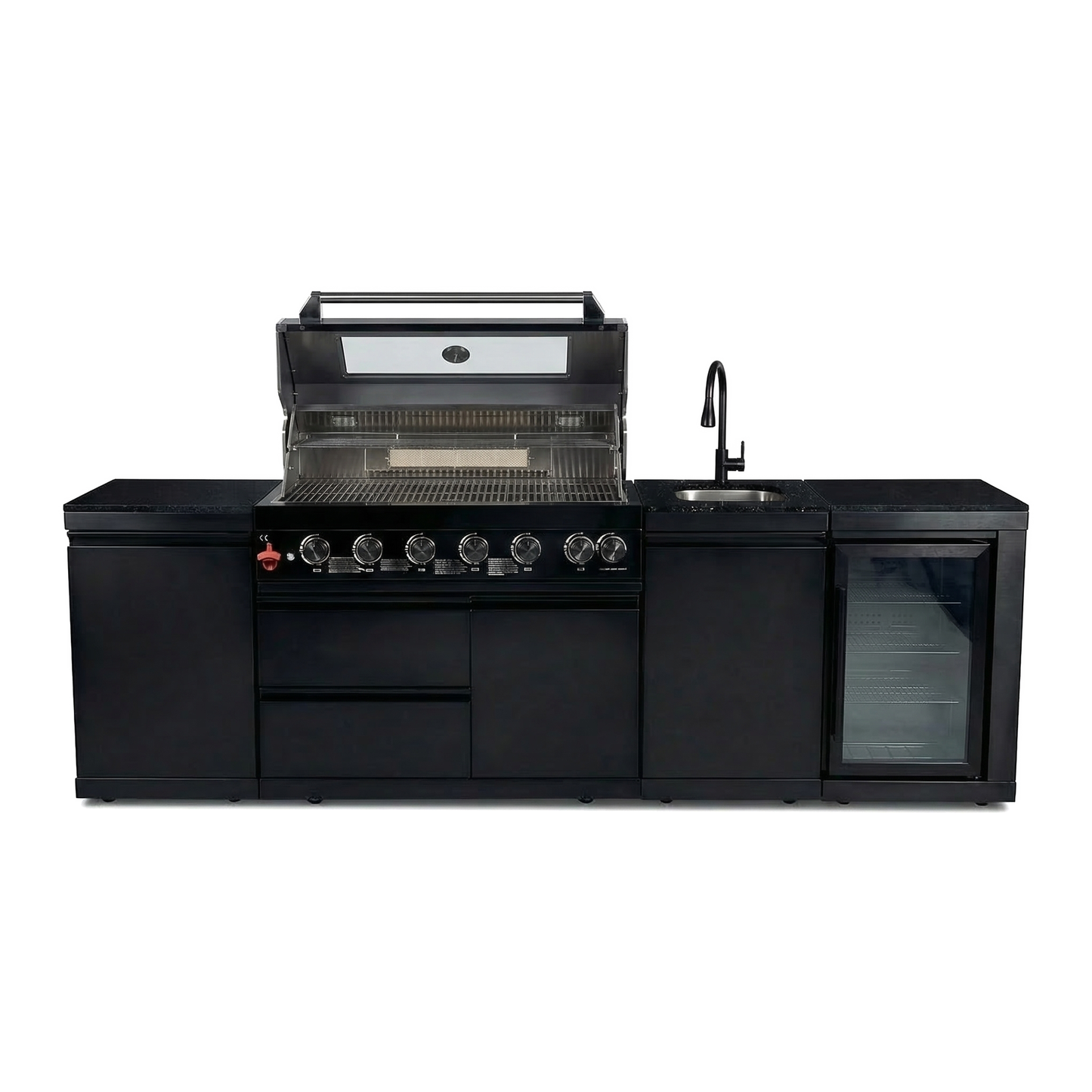 Deluxe Stainless Steel 6-Burner Outdoor Kitchen Grill