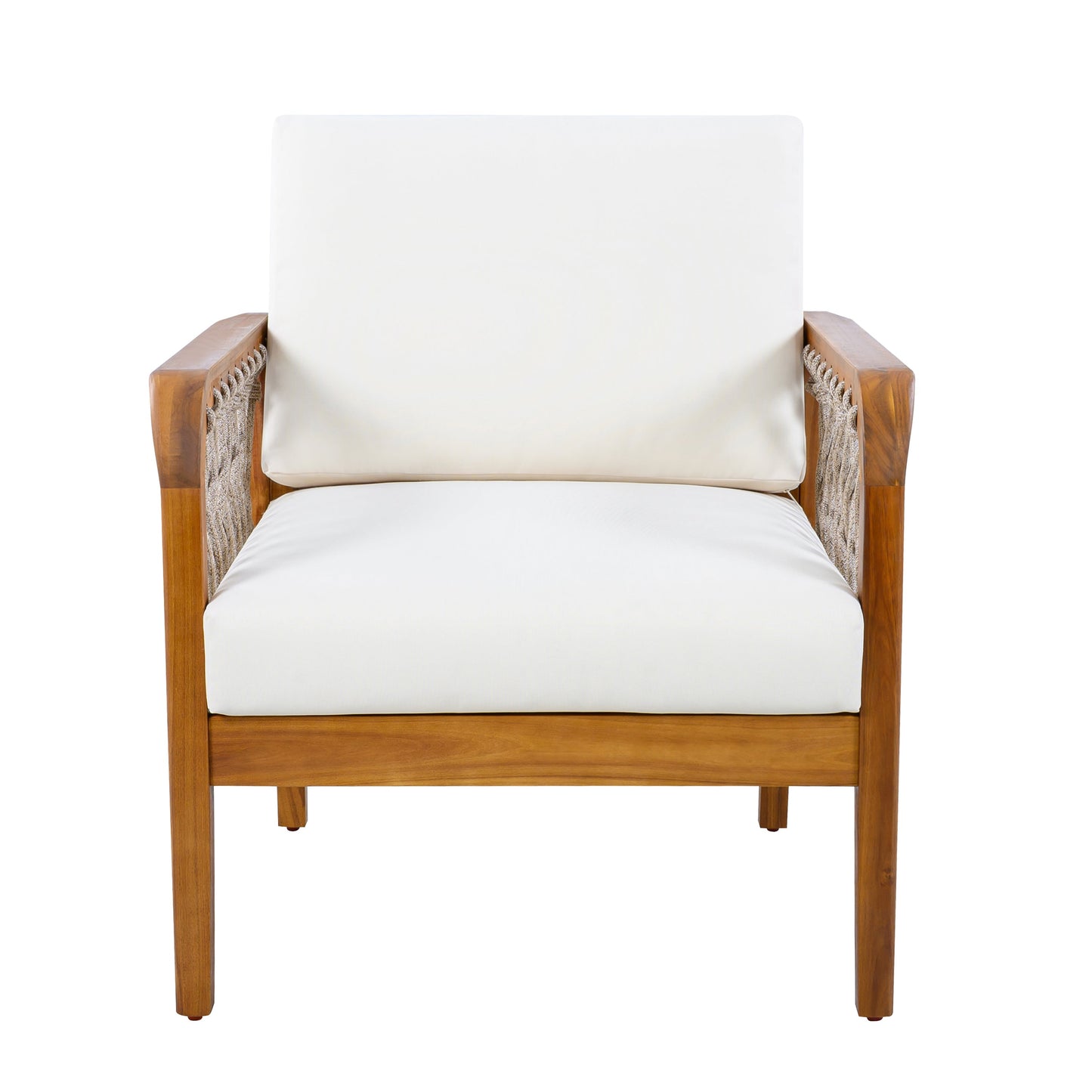 4-Piece Acacia Wood Outdoor Patio Furniture Set