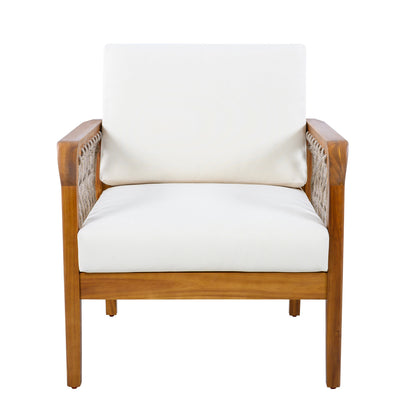 4-Piece Acacia Wood Outdoor Patio Furniture Set