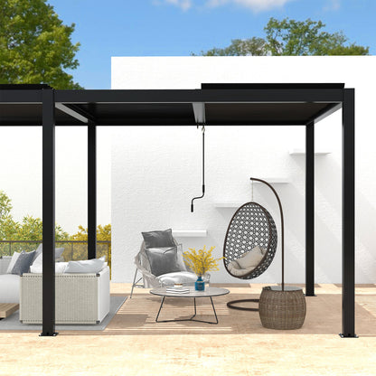 Pergola 10x19FT Aluminum Frame & Louvers