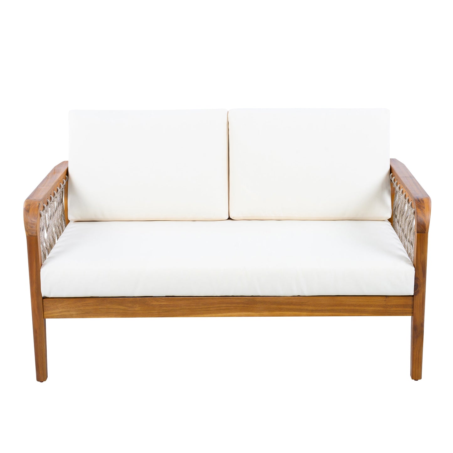 4-Piece Acacia Wood Outdoor Patio Furniture Set