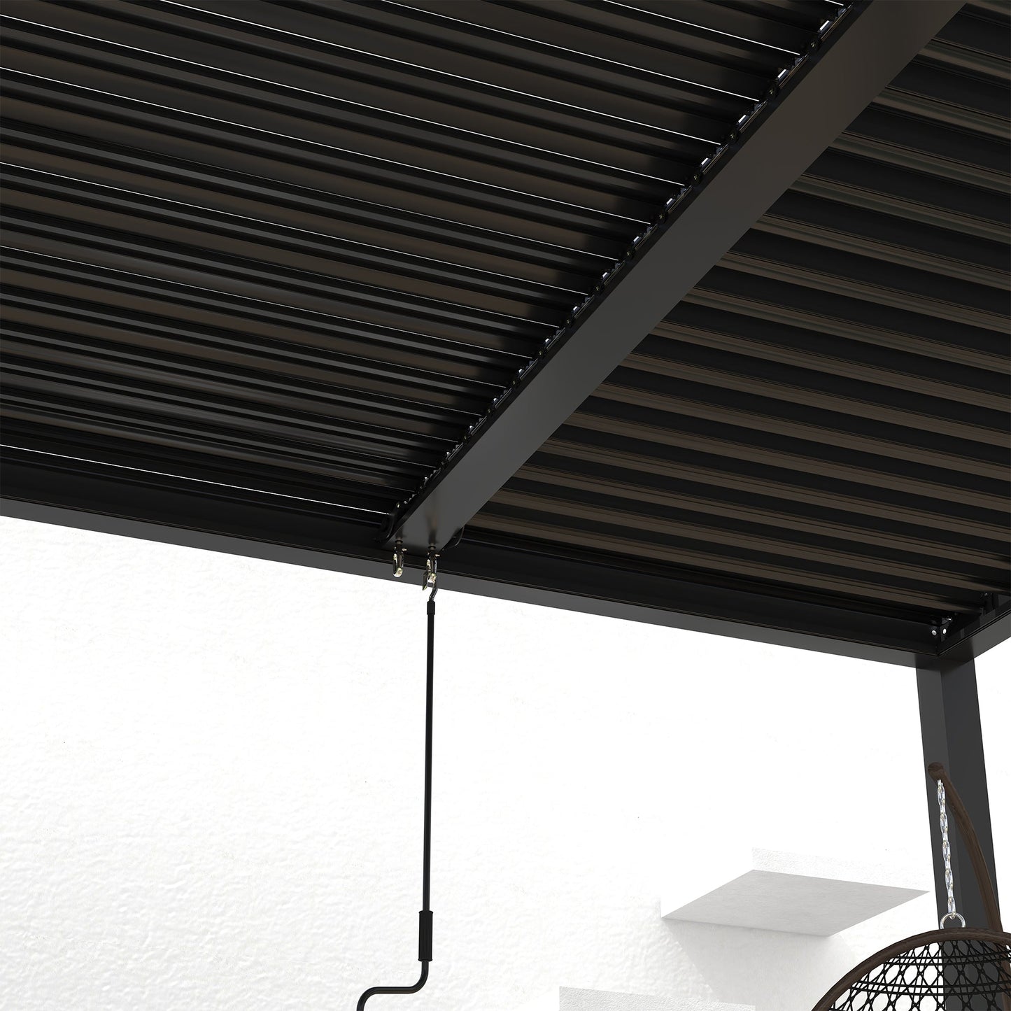 Pergola 10x19FT Aluminum Frame & Louvers