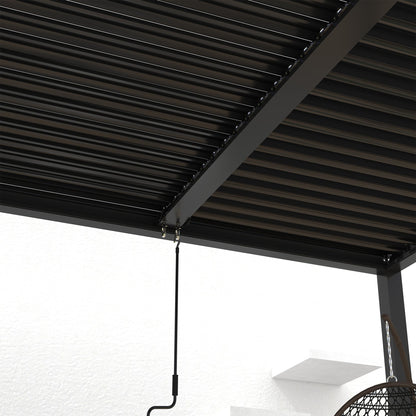 Pergola 10x19FT Aluminum Frame & Louvers
