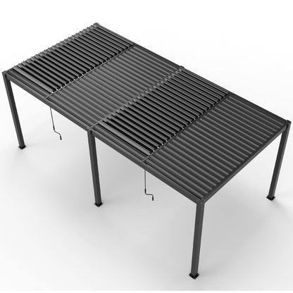 Pergola 10x19FT Aluminum Frame & Louvers