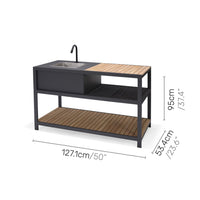 Outdoor Kitchen Counter With Sink