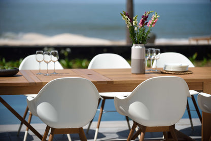 Extendable Table and 8 Armchair Dining Set