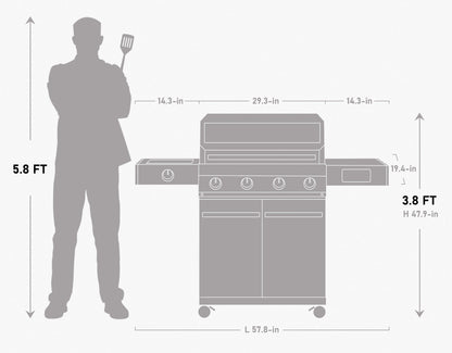 Smart Stainless Gas Grill