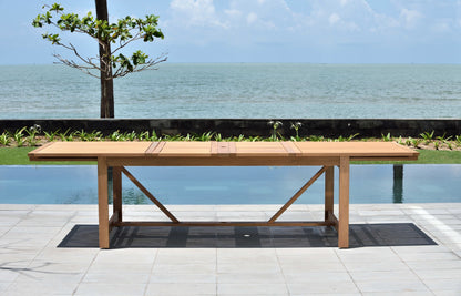 Extendable Table and 8 Armchair Dining Set