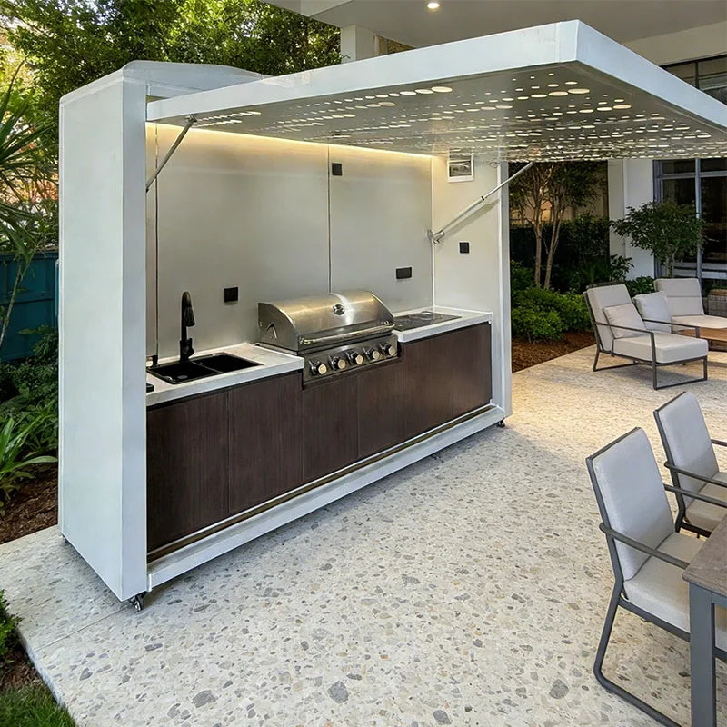 Outdoor Kitchen Smart Design Affordable Waterproof Mobile for Catering Events