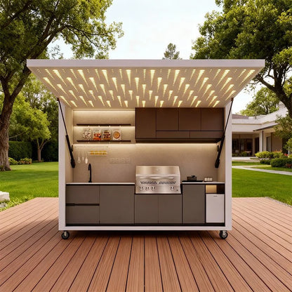 Outdoor Kitchen Smart Design Affordable Waterproof Mobile for Catering Events