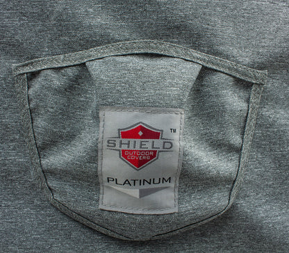 Premium Heavy-Duty Large Loveseat Cover - 3-Layer Water & UV-Resistant, Platinum Series, 62.5"W x 35"D x 24''/36"H for Outdoor Patio Furniture