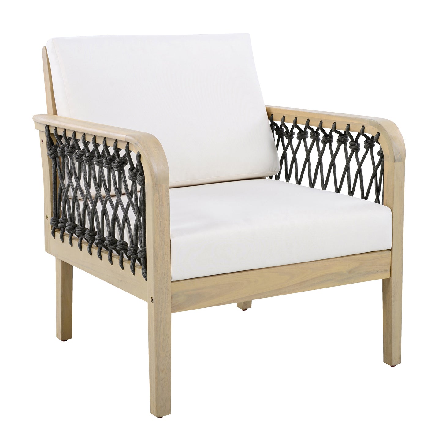 4-Piece Acacia Wood Outdoor Patio Furniture Set