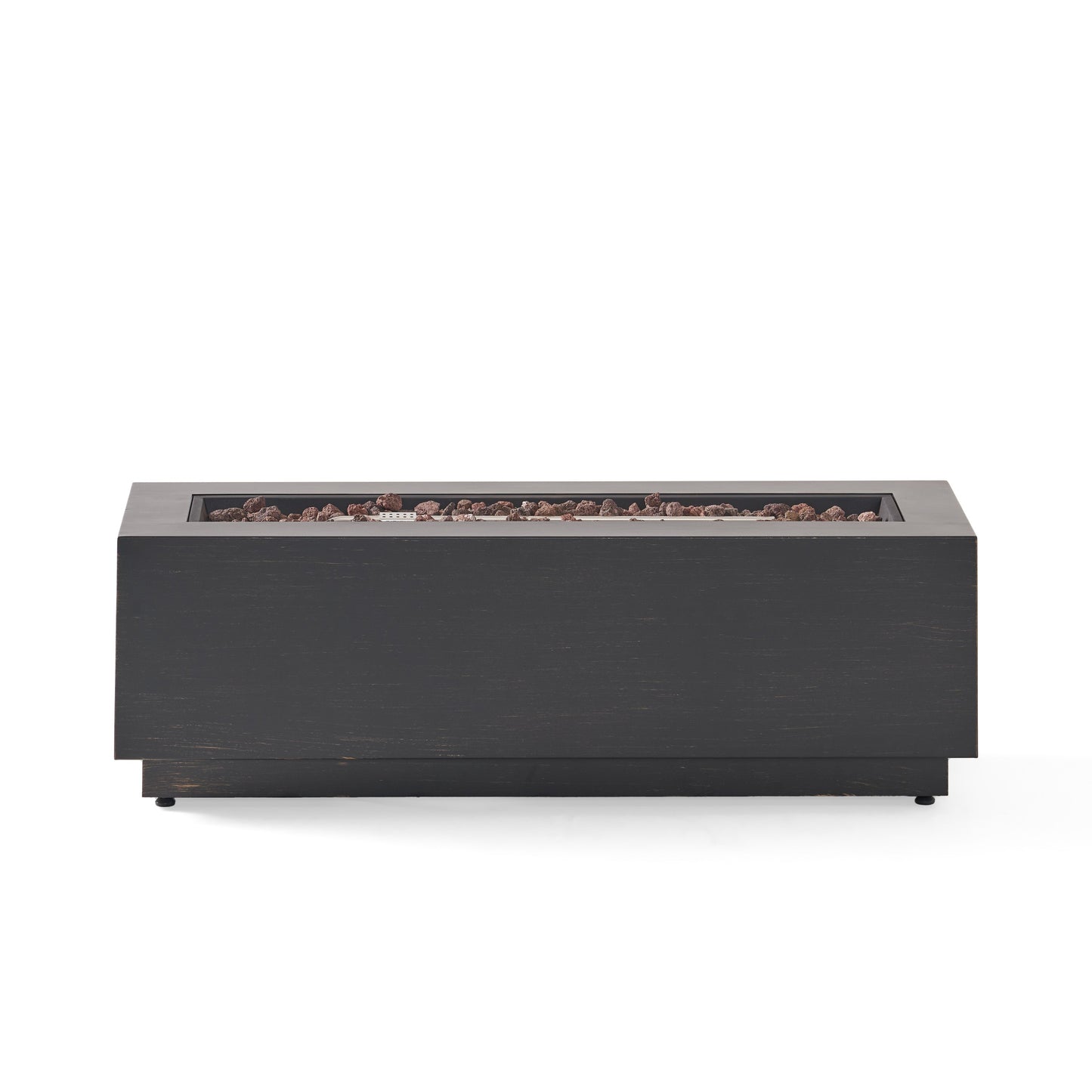 Rectangular Iron Fire Pit - 50,000 BTU with Tank Holder