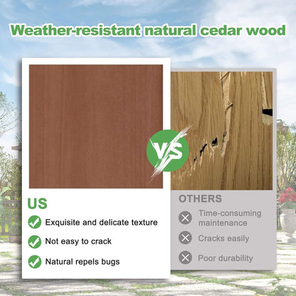 Premium Outdoor Cedar Wood Pergolas With Slatted Roof